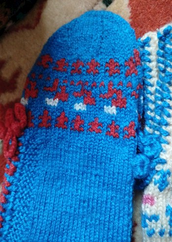 Bordo Kız Çorabı iki çifti - Görsel 5