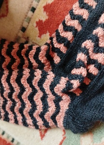 Nakışlı Renkli Kız Çorabı iki çifti - Görsel 4