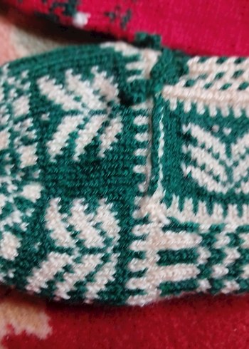 Nakışlı Renkli Kız Çorabı iki çifti - Görsel 3