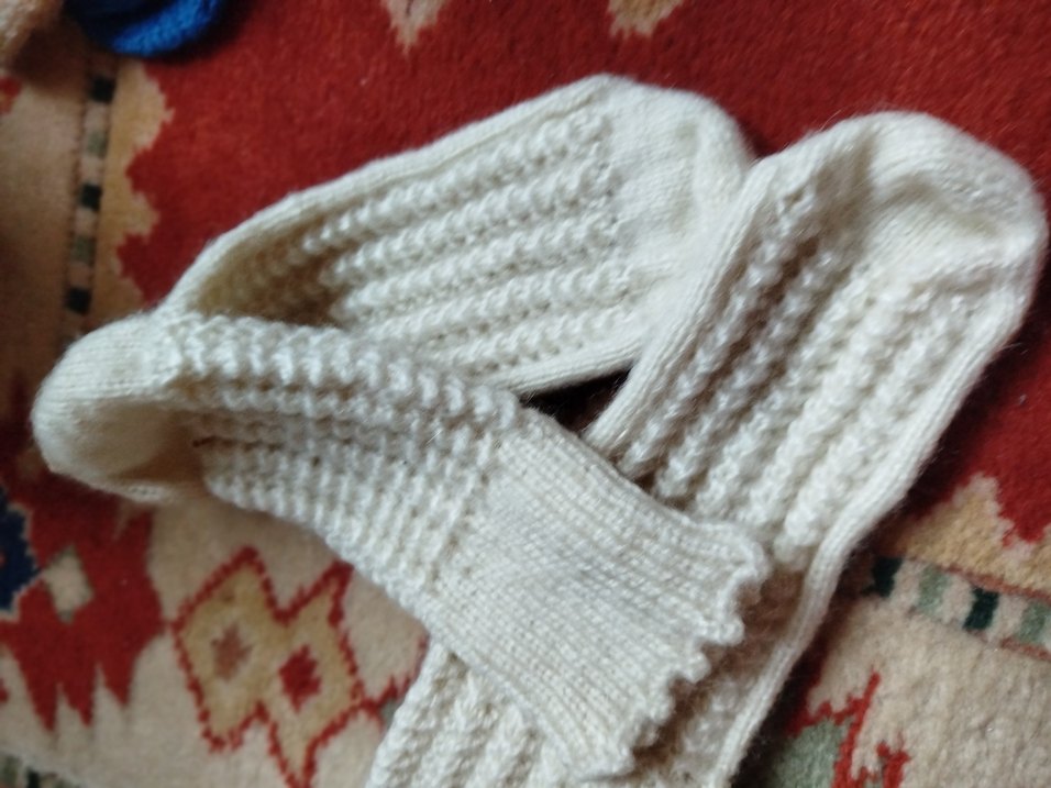 Gri Örgü çorap iki çifti - Görsel 3