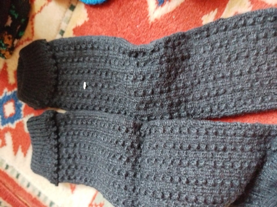 Gri Örgü çorap iki çifti - Görsel 4