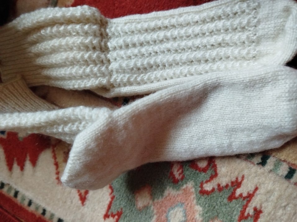 Gri Örgü çorap iki çifti - Görsel 2