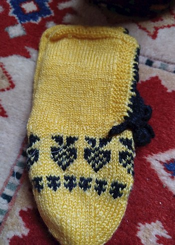 Nakışlı Mavi patik iki çifti - Görsel 6