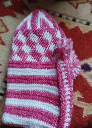 Nakışlı Mavi patik iki çifti - Görsel 2