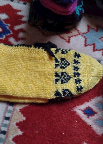 Nakışlı Mavi patik iki çifti - Görsel 5