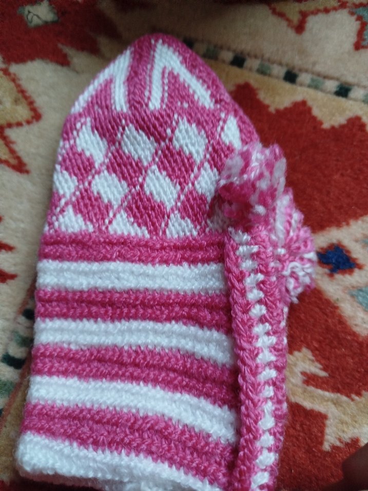 Nakışlı Mavi patik iki çifti - Görsel 2