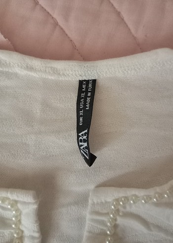 Beyaz Pilili Uzun Kollu Ceketi48 50 bedenler e uygun - Görsel 4