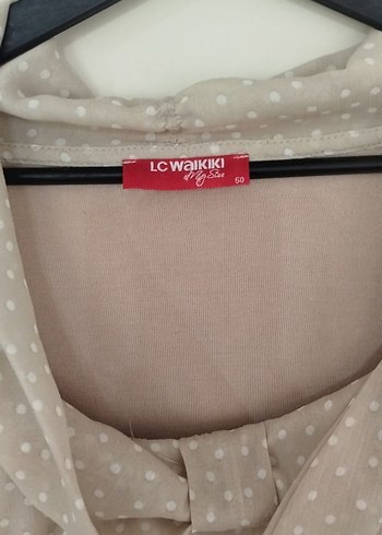 Bej Uzun Kollu Salaş Kadın Bluz - Görsel 3