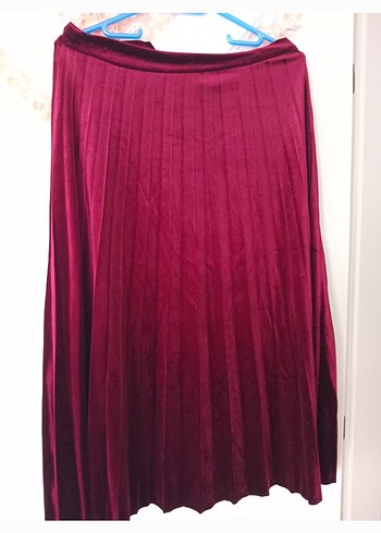 Bohem Tarz Kahverengi Yılan Desenli Pilili Uzun Etek - Görsel 3