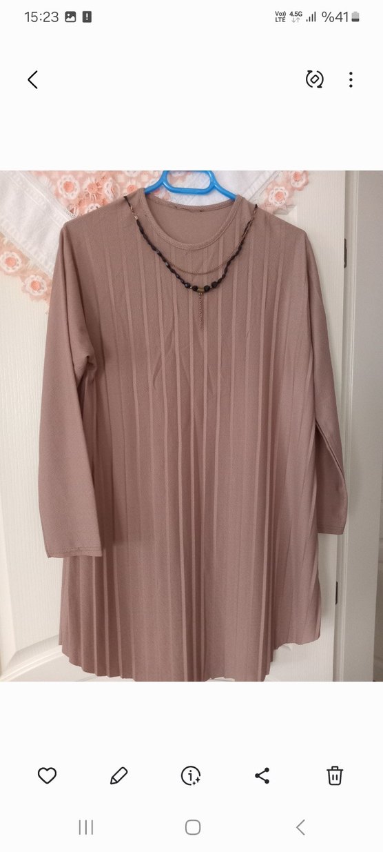 Bohem Tarz Kahverengi Yılan Desenli Pilili Uzun Etek - Görsel 4