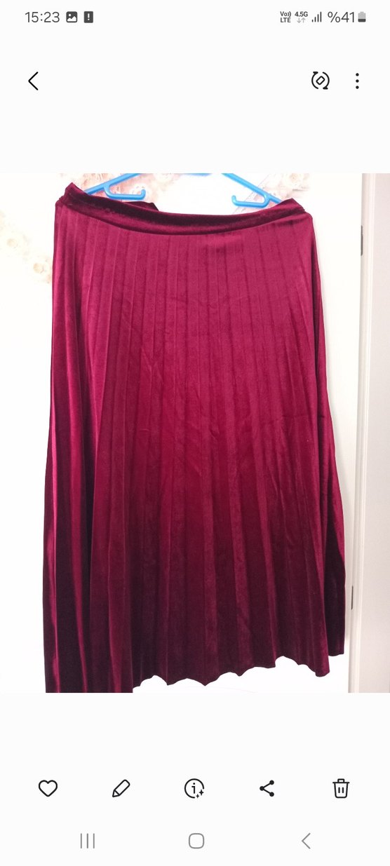 Bohem Tarz Kahverengi Yılan Desenli Pilili Uzun Etek - Görsel 3