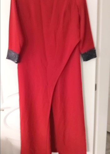 Kırmızı Drapeli Uzun Kollu Tunik - Görsel 2