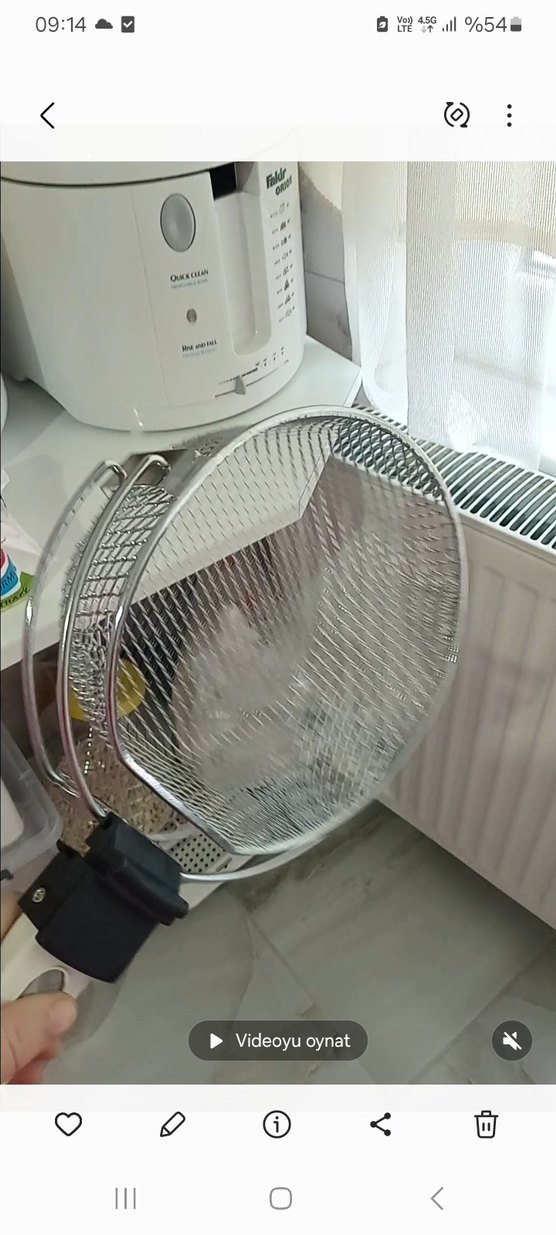 Beyaz Elektrikli Fritöz sifirdir - Görsel 2