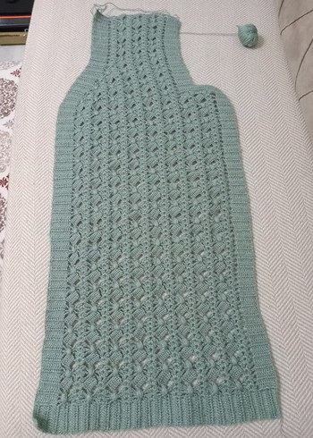 Beyaz Örgü Kadın Yelek - Görsel 4