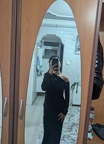 Quzu Siyah şık elbise