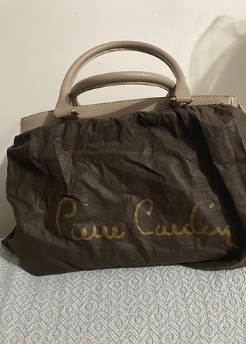 Pierre Cardin PİERRE CARDİN orjinal Bej Süet Kadın El Çantası