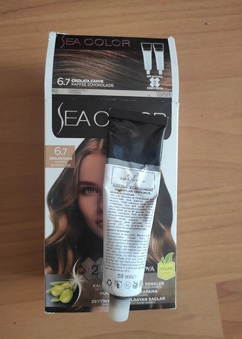 Sea Color Saç Boyası 6.7 Çikolata Kahve 50 ml ve 40 ml