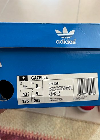 Adidas Mavi Adidas Süet Spor Ayakkabı gazelle
