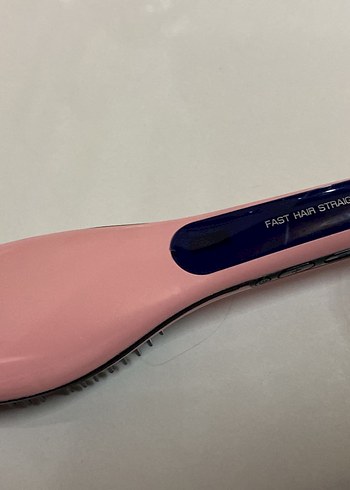 Pastel Pembe Saç Düzleştirici Fırça