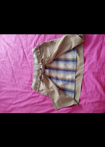 Bağcıklı Bej Midi Etek - Görsel 5