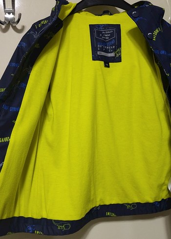 Erkek Çocuk Baskılı Mavi Yağmurluk - Görsel 6