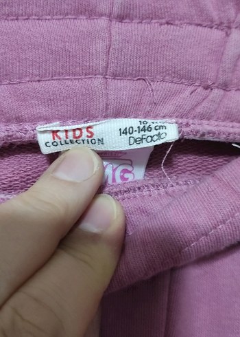 Kızlar için Mor Rahat Eşofman Altı - Görsel 4