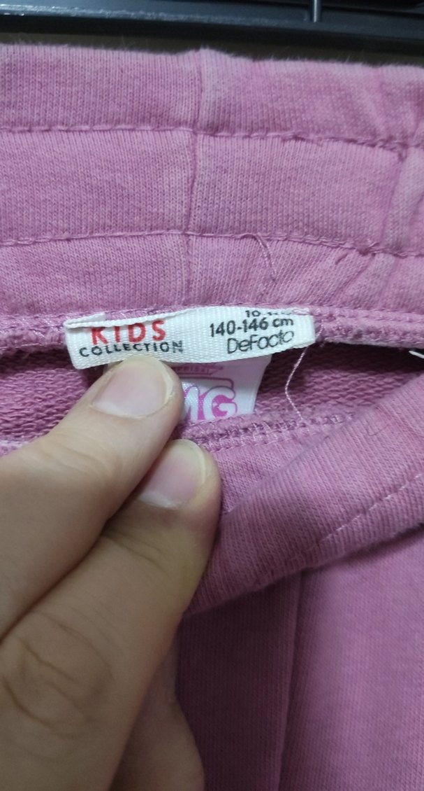 Kızlar için Mor Rahat Eşofman Altı - Görsel 4