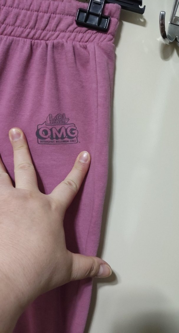 Kızlar için Mor Rahat Eşofman Altı - Görsel 3