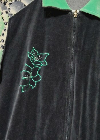 Kadın Uzun Kollu Uzun Boy Batik Desenli Sabahlık - Görsel 5