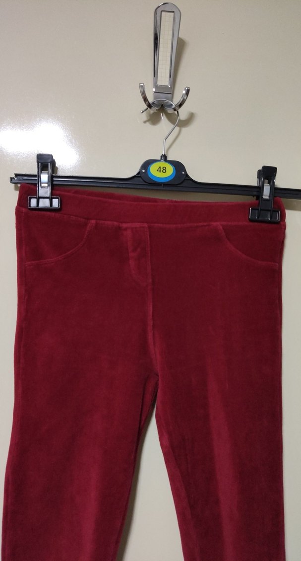 kırmızı Kız Tayt Elastik Belli - Görsel 2