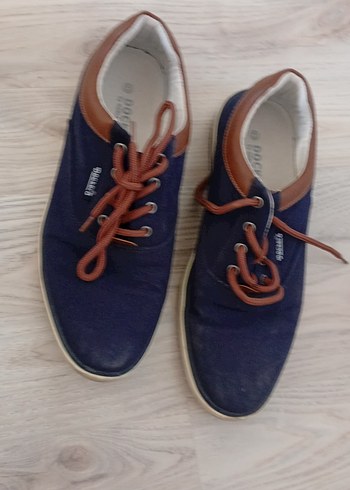 Erkek Lacivert Spor Ayakkabı Bağcıkları 42 numara - Görsel 7