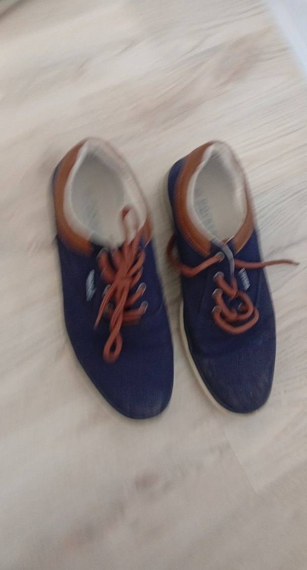 Erkek Lacivert Spor Ayakkabı Bağcıkları 42 numara - Görsel 5