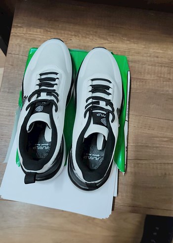 Beyaz Bağcıklı Erkek Spor Ayakkabı - Görsel 3