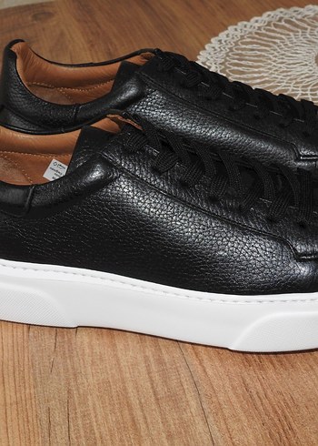 Diğer Siyah Deri Sneaker