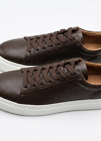 Diğer Kahverengi Deri Sneaker