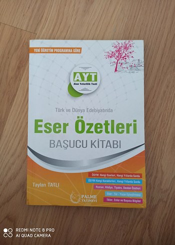 AYT Edebiyat Eser Özetleri Başucu Kitabı Palme