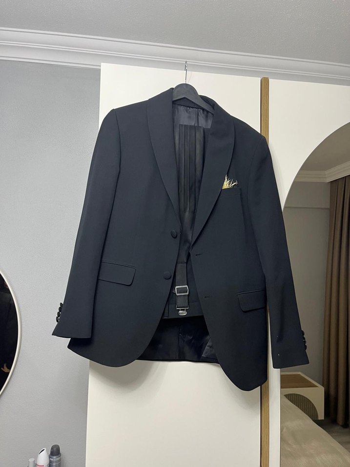 Siyah Erkek takım elbise - Görsel 3