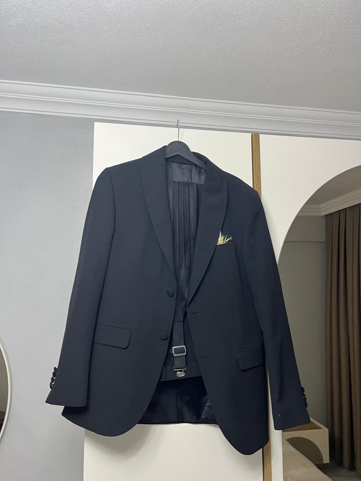 Siyah Erkek takım elbise - Görsel 4