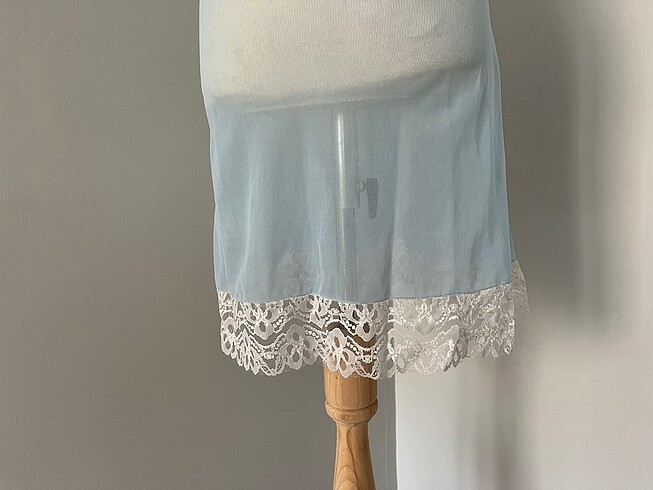 s Beden mavi Renk Lolita Vintage Gecelik