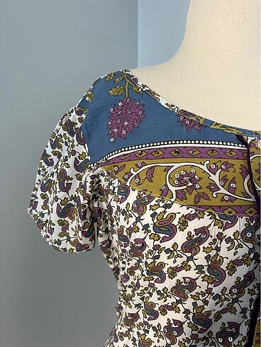 s Beden Hippie Vintage Boho Elbise
