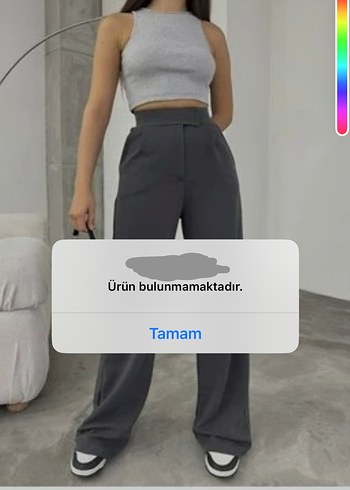 Gri likralı pantolon