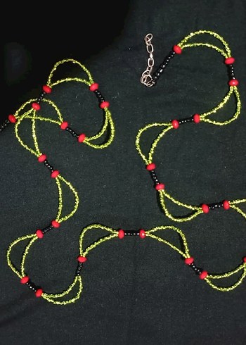 Vintage Boncuklu Bel Zinciri - Görsel 3