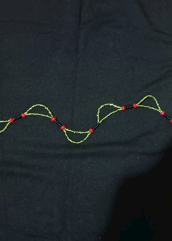 Vintage Boncuklu Bel Zinciri - Görsel 2