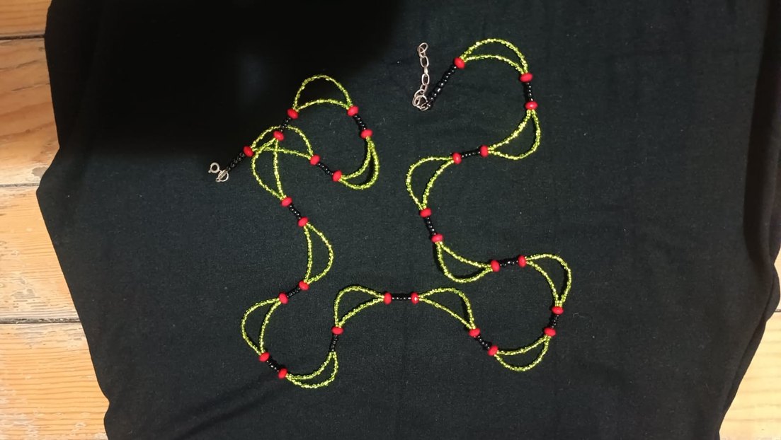 Vintage Boncuklu Bel Zinciri - Görsel 3