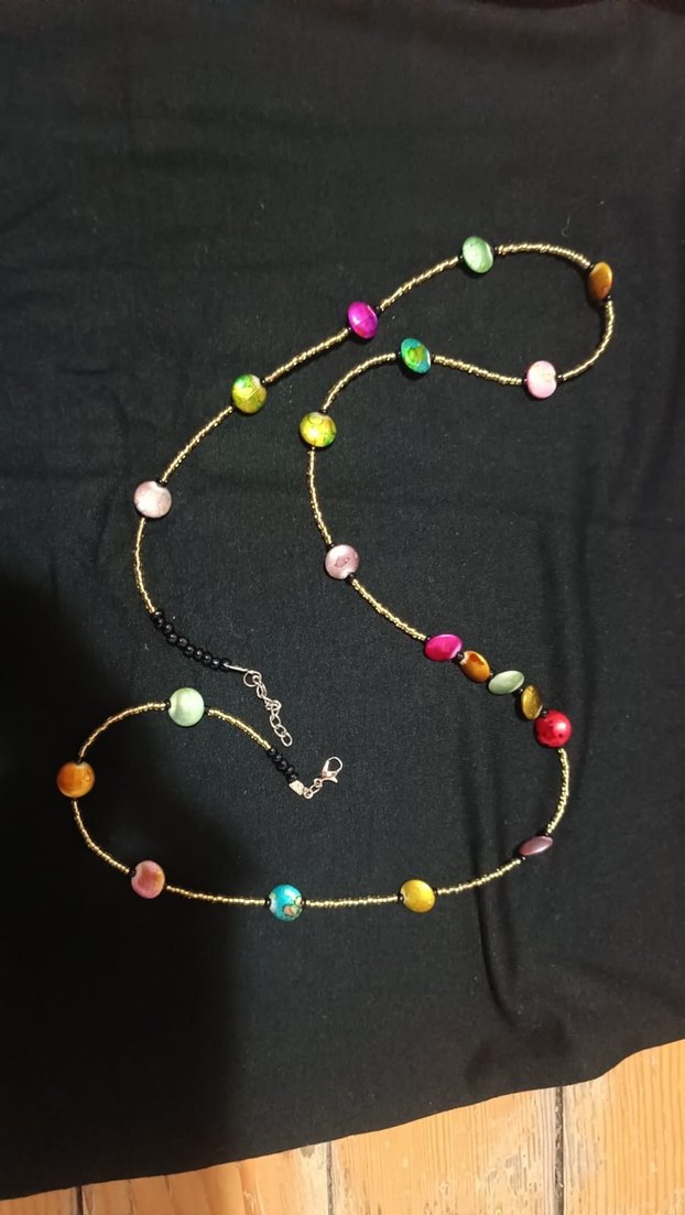 Vintage Boncuklu Bel Zinciri - Görsel 3