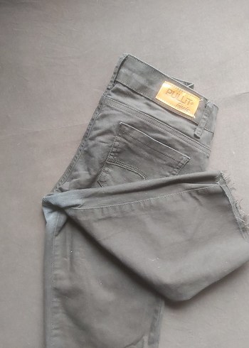 Düğmeli Kadın Denim Bermuda Şort - Görsel 5