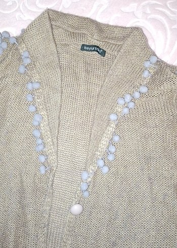 düğmeli uzun beh hırka - Görsel 2