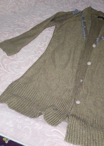 düğmeli uzun beh hırka - Görsel 3