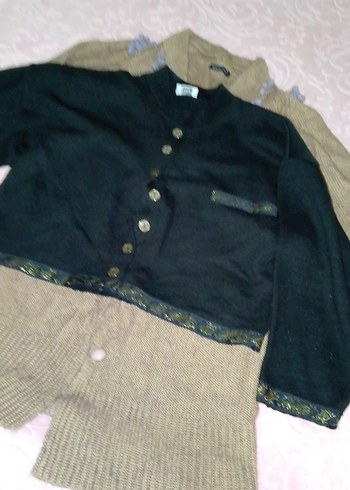 düğmeli uzun beh hırka - Görsel 6