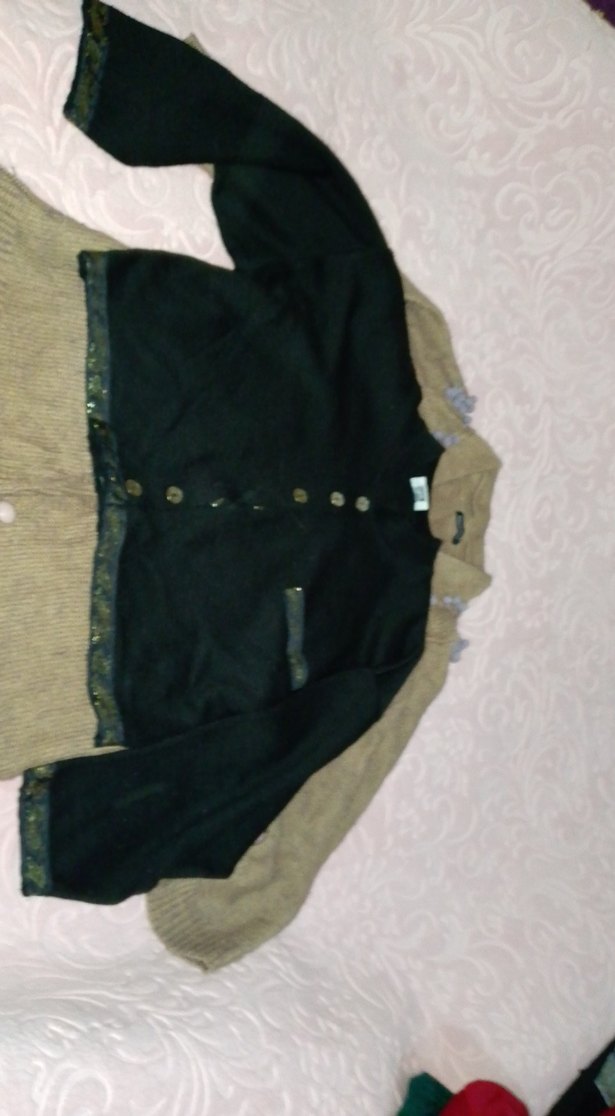 düğmeli uzun beh hırka - Görsel 5